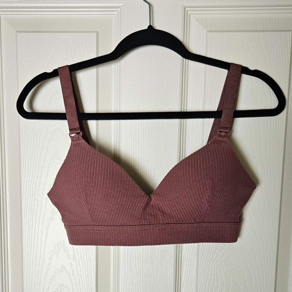 Kindred Bravely Ribbed Signature Cotton Nursing Bra | Twilight